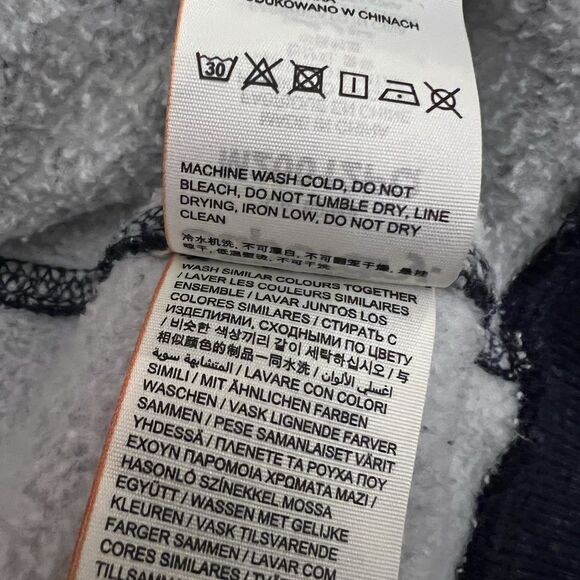 SuperDry Orange Label Med Blue Full Zip Hoodie Jacket - Picture 8 of 11